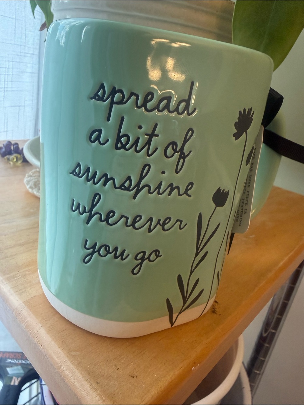 Rae Dunn “Spread a Bit of Sunshine Wherever You Go” Ceramic Mug